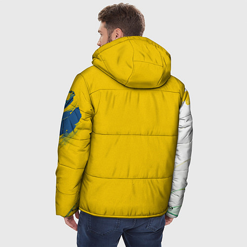 Мужская зимняя куртка Киберпанк: Бегущие по краю Ребекка / 3D-Черный – фото 4