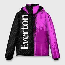 Куртка зимняя мужская Everton pro football: по-вертикали, цвет: 3D-черный