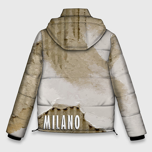 Мужская зимняя куртка Рваный гофрированный картон - Milano / 3D-Красный – фото 2