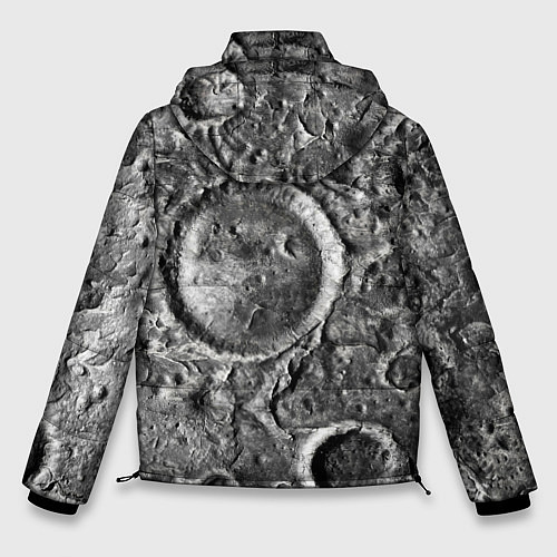 Мужская зимняя куртка Поверхность луны / 3D-Красный – фото 2