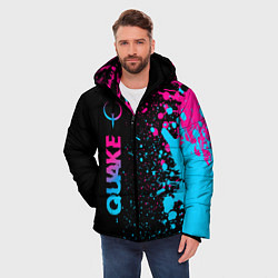 Куртка зимняя мужская Quake - neon gradient: по-вертикали, цвет: 3D-черный — фото 2