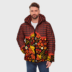 Куртка зимняя мужская Россия-Хохлома, цвет: 3D-светло-серый — фото 2