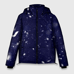 Куртка зимняя мужская Снежная новогодняя ночь, цвет: 3D-светло-серый