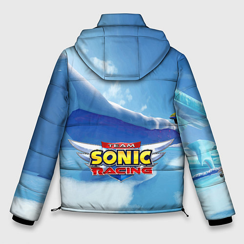 Мужская зимняя куртка Blaze the Cat - Team Sonic racing / 3D-Светло-серый – фото 2