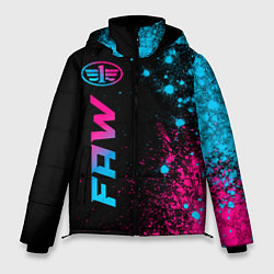 Куртка зимняя мужская FAW - neon gradient: по-вертикали, цвет: 3D-черный