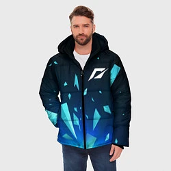 Куртка зимняя мужская Need for Speed взрыв частиц, цвет: 3D-черный — фото 2