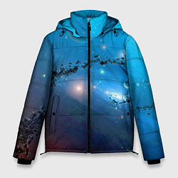 Куртка зимняя мужская Бесконечное космическое пространство - Nasa, цвет: 3D-красный