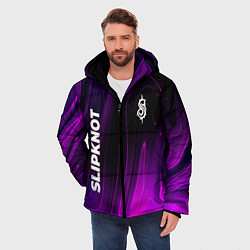 Куртка зимняя мужская Slipknot violet plasma, цвет: 3D-черный — фото 2