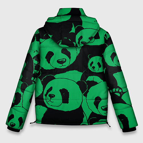Мужская зимняя куртка Panda green pattern / 3D-Красный – фото 2
