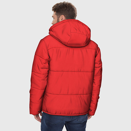 Мужская зимняя куртка Костюм Санты Клауса / 3D-Красный – фото 4