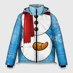 Куртка зимняя мужская Снеговик затейник, цвет: 3D-светло-серый