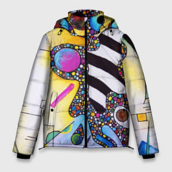 Куртка зимняя мужская Василий Кандинский Абстрактная композиция, цвет: 3D-светло-серый