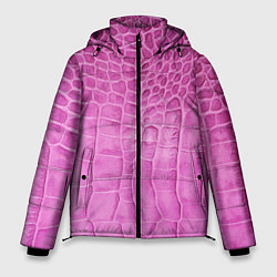 Куртка зимняя мужская Кожа - текстура - pink, цвет: 3D-красный