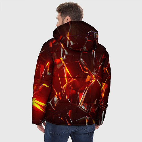 Мужская зимняя куртка Лавовое стекло / 3D-Черный – фото 4