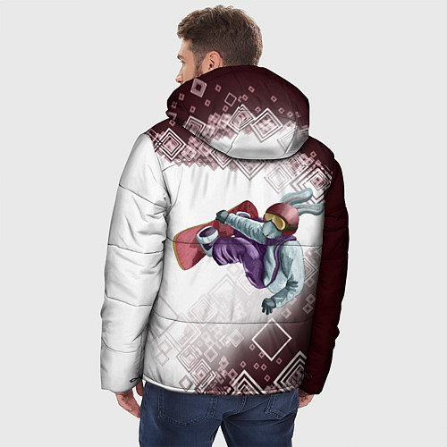 Мужская зимняя куртка Сноуборд Кролик / 3D-Черный – фото 4
