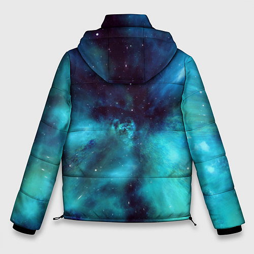 Мужская зимняя куртка Вселенная / 3D-Красный – фото 2