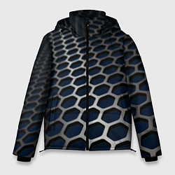 Куртка зимняя мужская Металическая бронь, цвет: 3D-черный