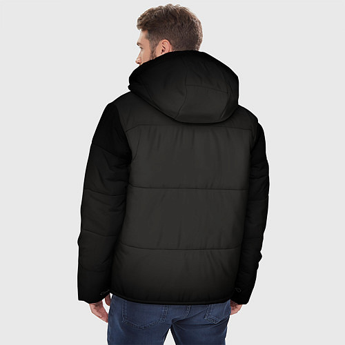 Мужская зимняя куртка Черная виньетка для черного / 3D-Черный – фото 4