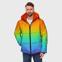 Куртка зимняя мужская Я радуга, цвет: 3D-светло-серый — фото 2