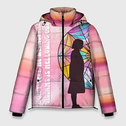 Куртка зимняя мужская Энид Синклер - сериал Уэнсдей - яркая сторона окна, цвет: 3D-красный