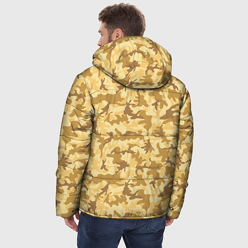 Мужская зимняя куртка Пустынный камуфляж / 3D-Черный – фото 4