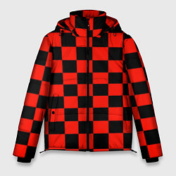 Куртка зимняя мужская Красный квадрат, цвет: 3D-красный