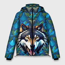 Куртка зимняя мужская Волк из джунглей, цвет: 3D-черный
