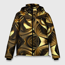 Куртка зимняя мужская Золотой калейдоскоп, цвет: 3D-черный