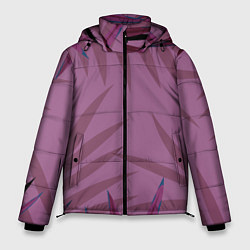 Куртка зимняя мужская Розовая пальма, цвет: 3D-красный