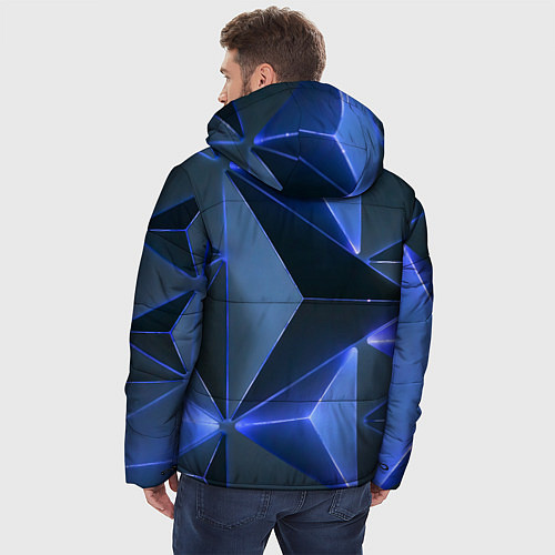 Мужская зимняя куртка Triangle neon / 3D-Красный – фото 4