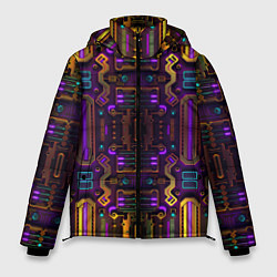 Куртка зимняя мужская Нейроарт 2077, цвет: 3D-черный