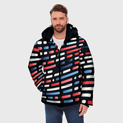 Куртка зимняя мужская Vanguard neon pattern, цвет: 3D-светло-серый — фото 2