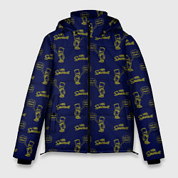 Мужская зимняя куртка Bart pattern Eat my shorts