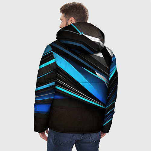 Мужская зимняя куртка Dark geometry / 3D-Черный – фото 4