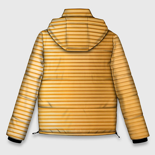 Мужская зимняя куртка Золотистый текстурный паттерн / 3D-Красный – фото 2