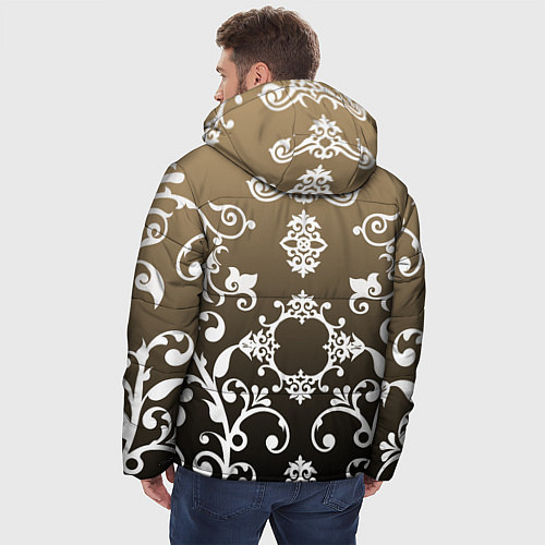 Мужская зимняя куртка Череп с узорами / 3D-Черный – фото 4