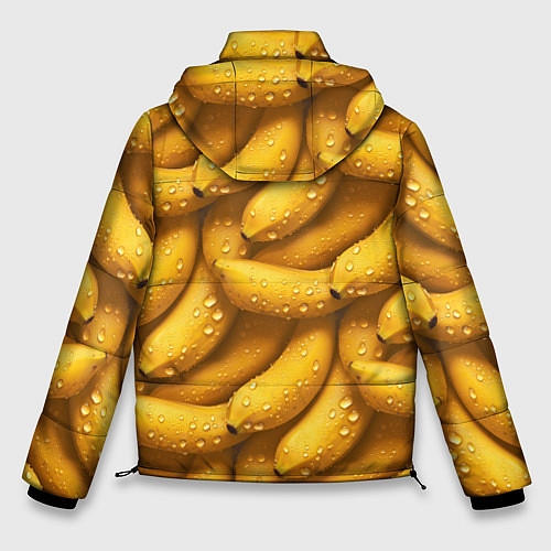 Мужская зимняя куртка Сочная текстура из бананов / 3D-Светло-серый – фото 2