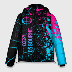 Куртка зимняя мужская Ozzy Osbourne - neon gradient: по-вертикали, цвет: 3D-черный