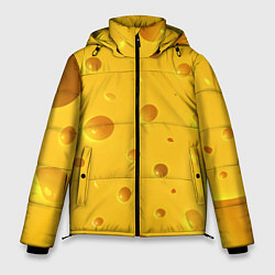 Куртка зимняя мужская Сырная текстура, цвет: 3D-черный