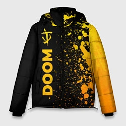 Куртка зимняя мужская Doom - gold gradient: по-вертикали, цвет: 3D-черный