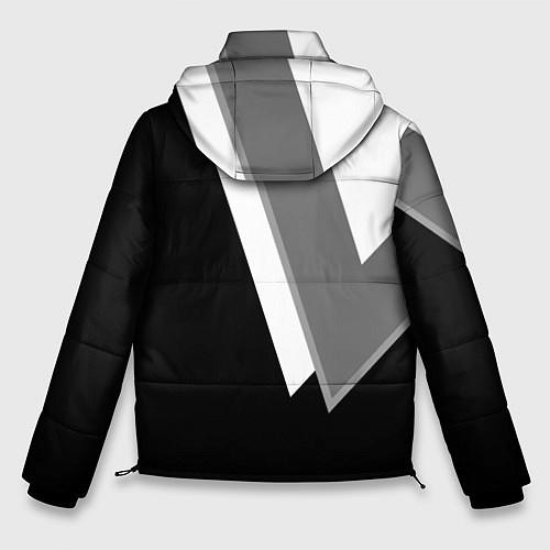 Мужская зимняя куртка Бмв - классический черный / 3D-Красный – фото 2