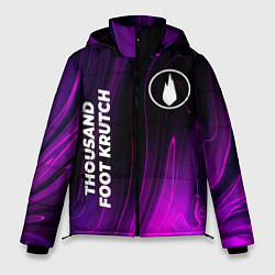 Куртка зимняя мужская Thousand Foot Krutch violet plasma, цвет: 3D-черный