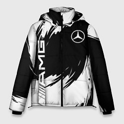 Куртка зимняя мужская Mercedes benz - white color, цвет: 3D-светло-серый