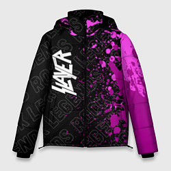 Куртка зимняя мужская Slayer rock legends: по-вертикали, цвет: 3D-черный