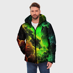 Куртка зимняя мужская Зеленое небо, цвет: 3D-красный — фото 2