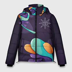 Куртка зимняя мужская Dark Souls graffity splash, цвет: 3D-черный