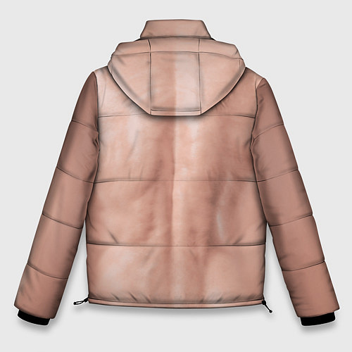 Мужская зимняя куртка Мужской торс качка с мышцами - идеальное тело с му / 3D-Красный – фото 2