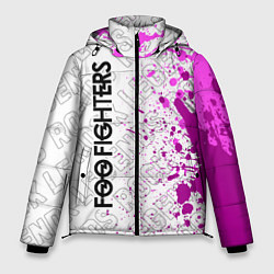 Куртка зимняя мужская Foo Fighters rock legends: по-вертикали, цвет: 3D-черный