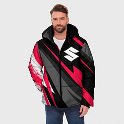 Куртка зимняя мужская Suzuki fast lines, цвет: 3D-черный — фото 2