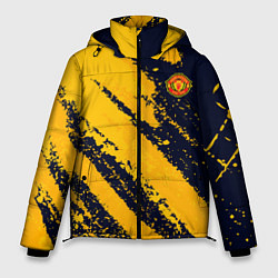 Куртка зимняя мужская ФК Манчестер Юнайтед эмблема, цвет: 3D-черный